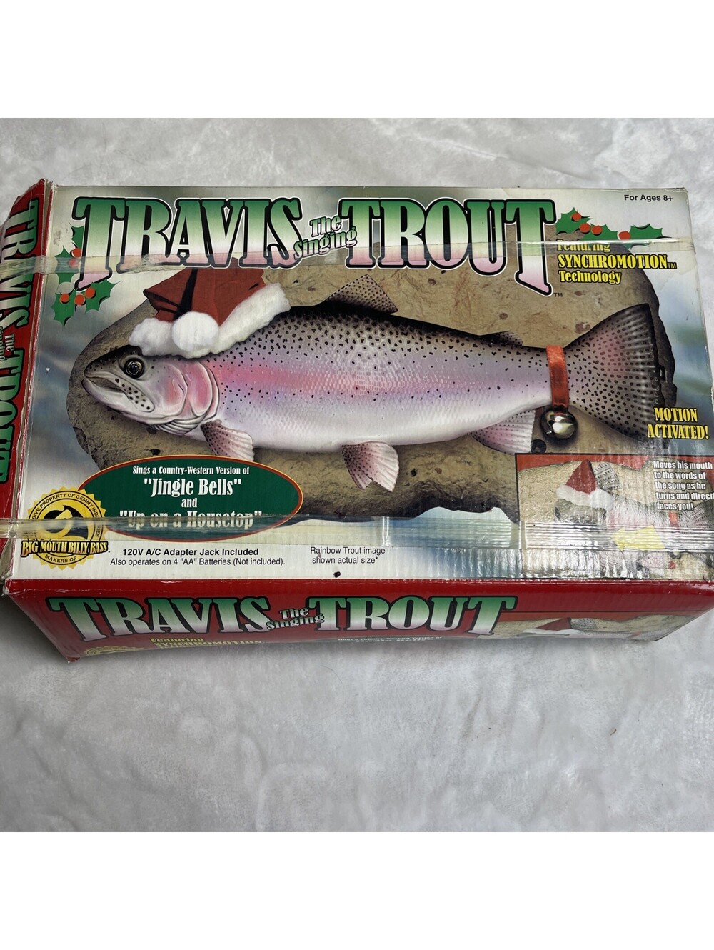 Travis The Singing Trout Christmas Version Vintage